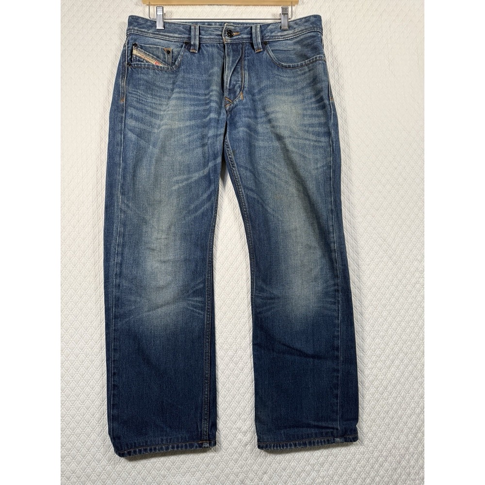 Authentic Diesel LARKEE Jeans Fits 31x32 Regular Straight Mid Cowboy 00731 FLAW
